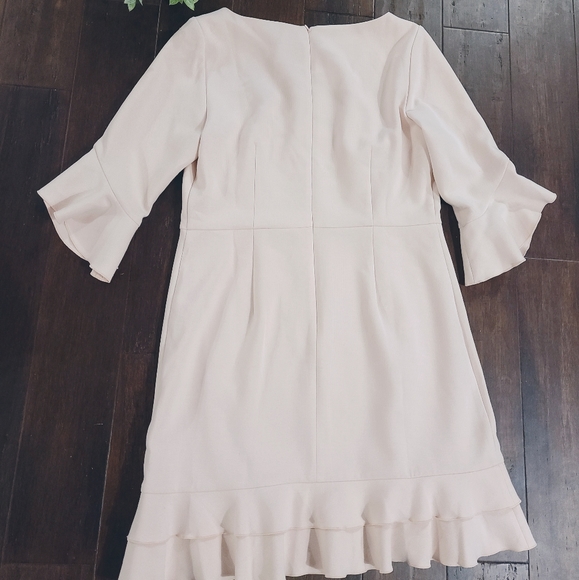 Ann Taylor Double Weave Flounce Sheath Dress Size 12 - Picture 8 of 9